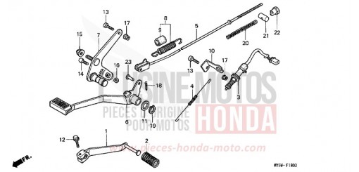 PEDAL (1) CB500T de 1996